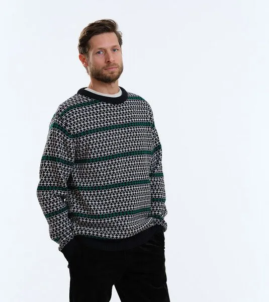 Gary Mash GARY MASH Strickpullover James aus Biobaumwolle, Muster (mehrfarbig), – Produktbild 2 von 4