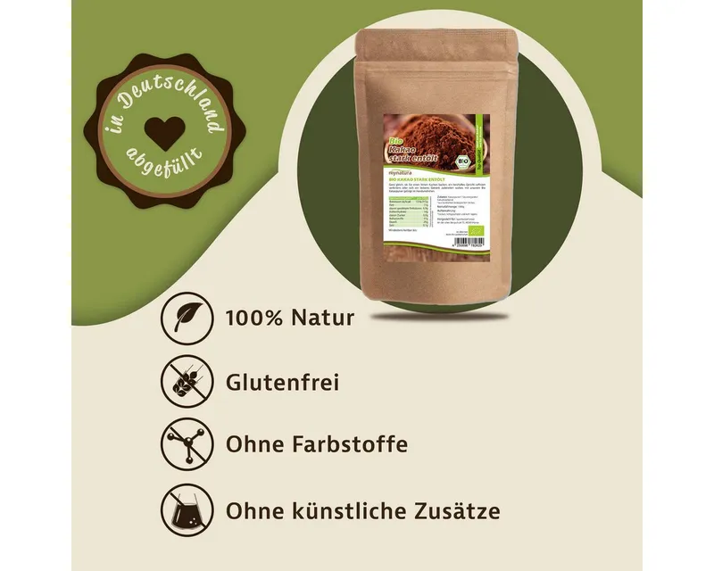 Mynatura Schokolade Mynatura Bio Kakao stark entölt – Produktbild 2 von 5