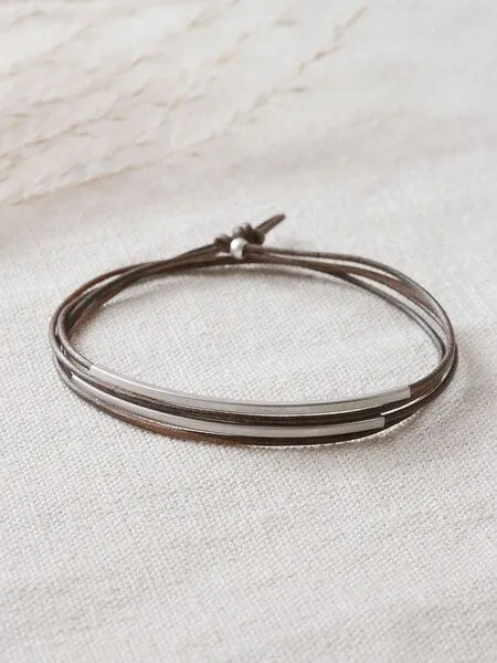 pikfine pikfine Tube Armband “Tingval” silber, Silver, – Produktbild 1 von 5