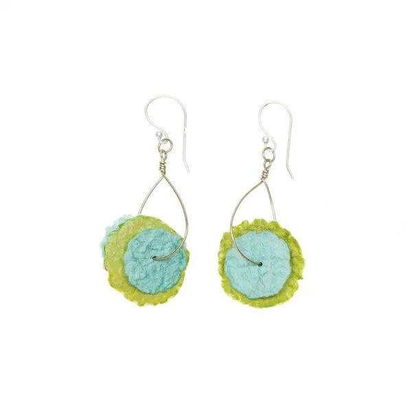 Sundara Sundara Ohrringe STELLA, Grün/Ocean, Green, – Produktbild 1 von 2