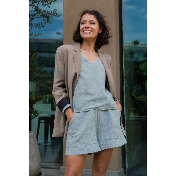 Hutch&Putch Hutch&Putch Musselin-Shorts "Xenia", Aquamarine, – Produktbild 4 von 4