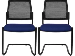 Topstar Topstar Freischwinger "BtoB 20" Netzrücken dunkelblau, 2 Stk. – Produktbild 1 von 1