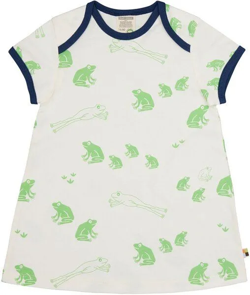 loud + proud loud + proud Babys & Kinder Kleid Druck, GOTS-zertifiziert, Opal(grün), – Produktbild 2 von 2