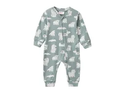 People Wear Organic People Wear Organic Langarm-Overall Hunde balsamgrün 62/68 – Produktbild 1 von 1