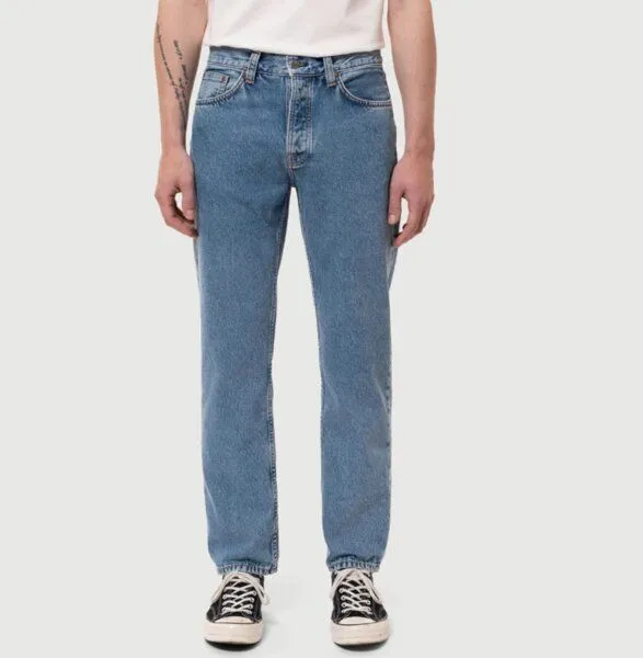 Nudie Jeans Nudie Jeans Regular Fit Herren Jeans - Rad Rufus - aus 100% biologisch angebauter Baumwolle, Blue, – Produktbild 7 von 8