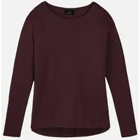 recolution Damen Longsleeve aus LENZING ECOVERO Viskose - FUCHSIA - recolution, Dark plum (lila), – Produktbild 1 von 1