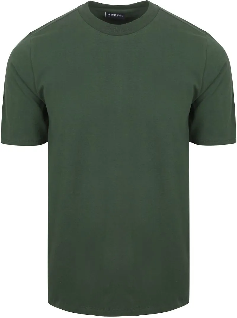 Suitable Suitable Respect T-Shirt Hi Dunkelgrün - Größe S, Dunkelgrün, – Produktbild 1 von 4