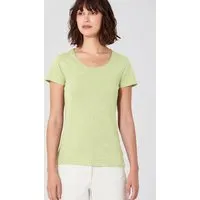 HempAge HempAge Damen T-Shirt mit Rollsaum Hanf/Bio-Baumwolle, Matcha (grün), – Produktbild 1 von 1