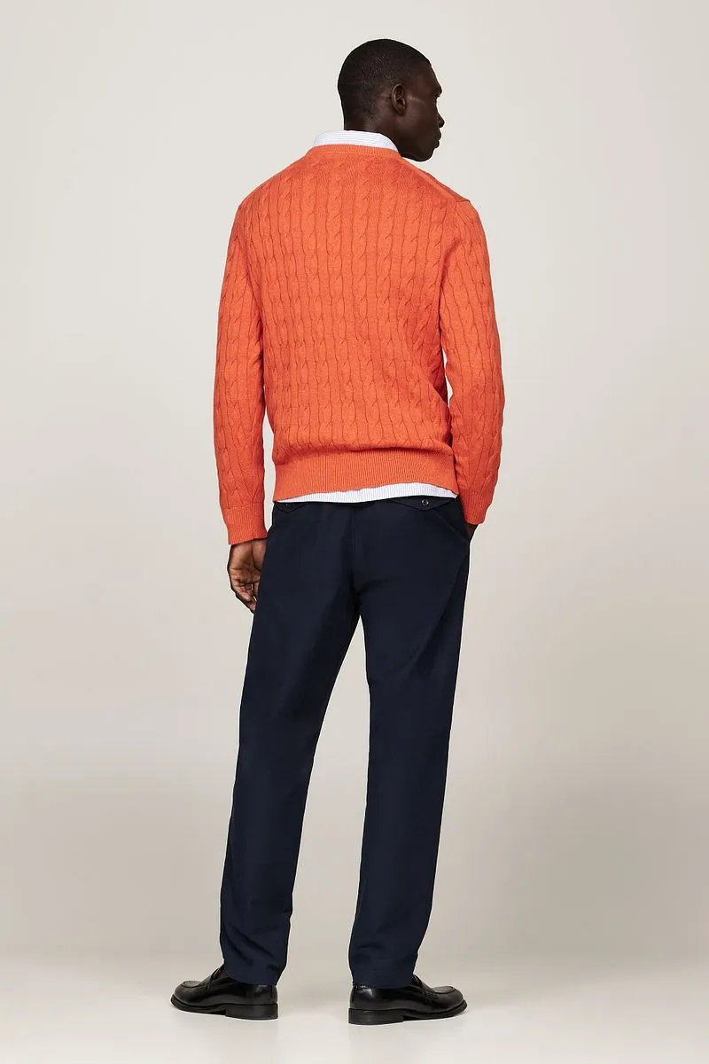 Tommy Hilfiger Tommy Hilfiger Pullover Cable Orange - Größe L, Orange, – Produktbild 4 von 4