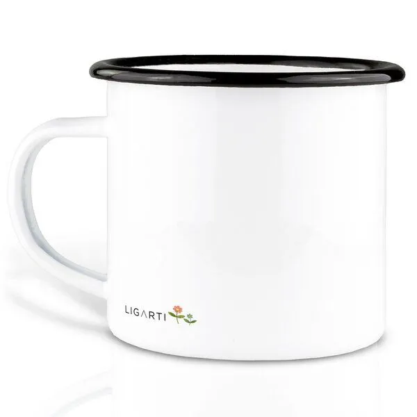 LIGARTI Emaille Tasse – Natalie & Peter – LIGARTI Tiermanufaktur – Produktbild 2 von 4