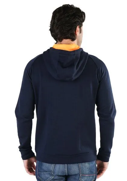 Woolona Woolona Kapuzenpullover - SCOUT - 100% Merinowolle, Navy, – Produktbild 3 von 4