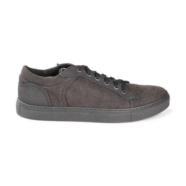 Fairticken Fairticken LAMEGO II Sneaker mit Hanf/Leinen Canvasstoff, Faded black / black, – Produktbild 3 von 4