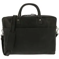 MoreThanHip MoreThanHip Geräumige Laptoptasche 15,6" aus mattem Vintage-Öko-Leder - Huckleberry braun oder schwarz – Produktbild 1 von 1