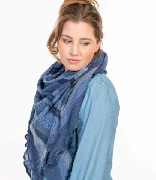 Invero Invero Dreiecktuch Kyra, Jeans, – Produktbild 1 von 1