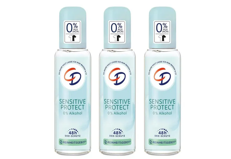 CD Deo-Spray 3 x CD Deodorant Sensitive Protect je 75ml ohne Alkohol für 48h Schutz – Produktbild 2 von 2