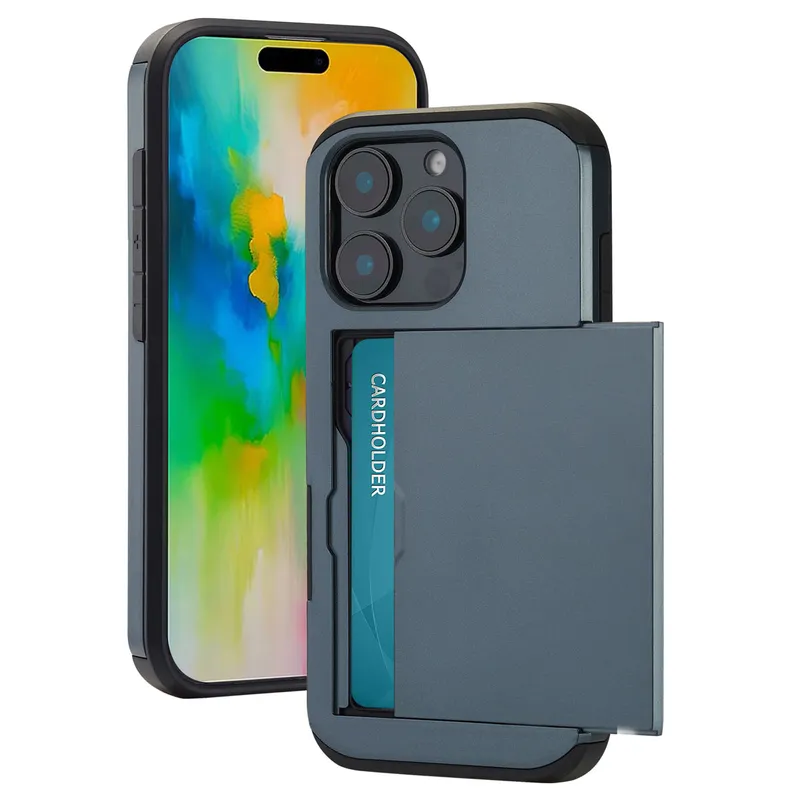 imoshion imoshion Backcover mit Kartenfach für das Apple iPhone 16 Pro, Dunkelblau, – Produktbild 1 von 1