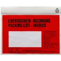 250 Lieferschein- und Dokumententaschen DIN C6 aus Recycling-Polyethylen – Produktbild 1 von 1