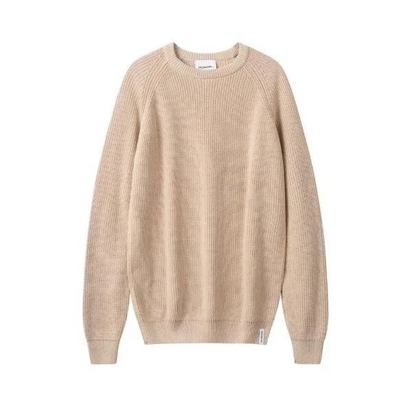 SALZWASSER SALZWASSER RAGO Strickpullover (Herren) aus 100% Bio-Baumwolle (GOTS), Naturweiß (weiss), – Produktbild 1 von 4