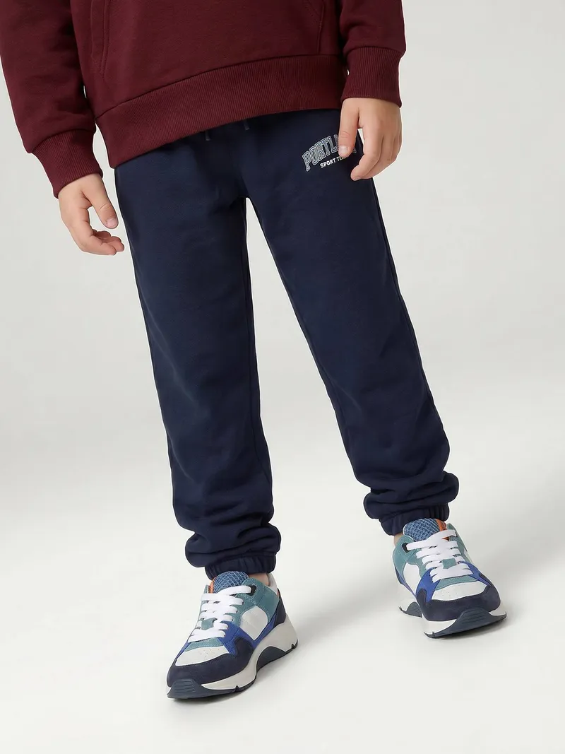 Vertbaudet Vertbaudet Jungen Jogginghose PORTLAND Sport Team mit Dehnbund, Marine, – Produktbild 1 von 4