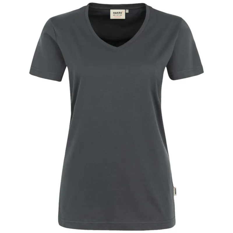 HAKRO HAKRO V-T-Shirt Mikralinar Damen #181 Gr. L anthrazit – Produktbild 1 von 1