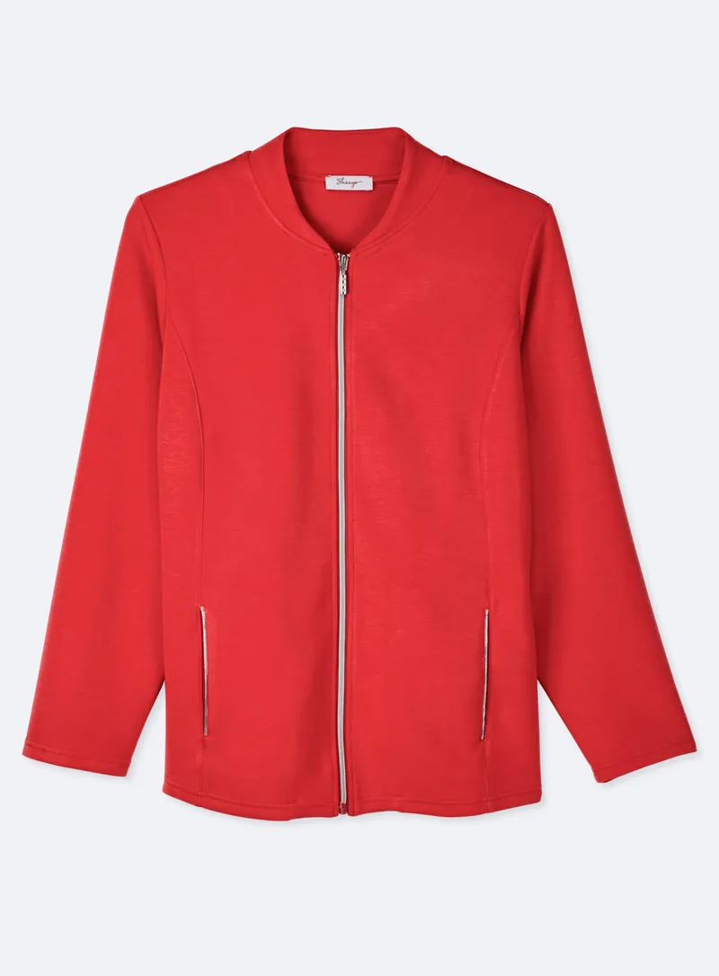 sheego Shirtjacke erdbeere, Erdbeere, – Produktbild 1 von 2