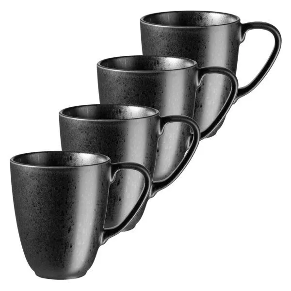 Mäser Mäser Essential Kaffeebecher-Set, Steinzeug, Schwarz, – Produktbild 1 von 4