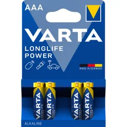 Varta 4 Varta Batterien 'Longlife Power' Micro AAA LR03 – Produktbild 1 von 1
