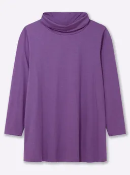 sheego Rollkragenshirt lila-meliert – Produktbild 1 von 1