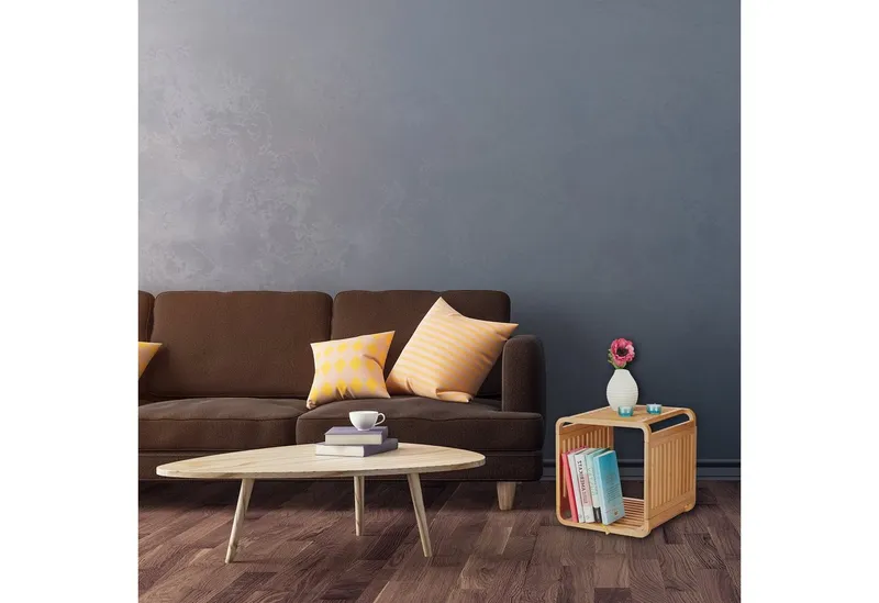 RELAXDAYS RELAXDAYS Badregal Bambus Regal mit Ablagen, 1-tlg., 2, Braun, – Produktbild 2 von 5