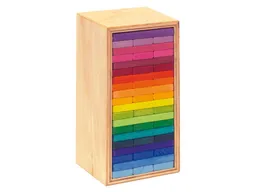 Glückskäfer Bauturm Holzbausteine bunt 60-teilig – Produktbild 1 von 1
