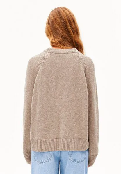ARMEDANGELS Armedangels Wool Knit Damen Strickpullover aus recycelter Wolle mit Bio-Wolle, Soft nougat, – Produktbild 3 von 5