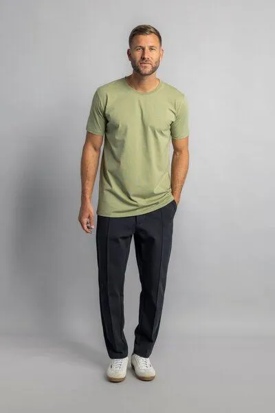DIRTS dirts Premium Blank T-Shirt SLIM, Sage green, – Produktbild 2 von 3