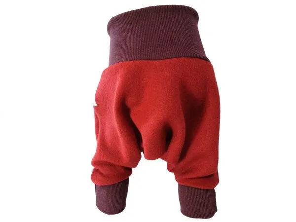 liebewicht liebewicht Yogahose Sarouelhose Pumphose Wolle verschiedene Farben nach Wahl, Rot/weinrot, – Produktbild 3 von 4