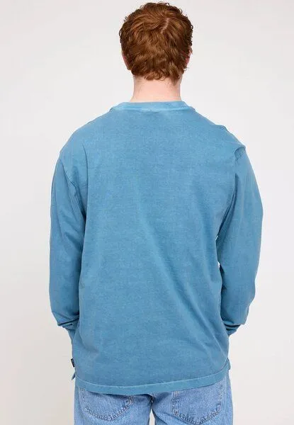 Mazine Mazine Langarmshirt Natural Dye - aus Bio-Baumwolle, Storm blue (blau), – Produktbild 3 von 4