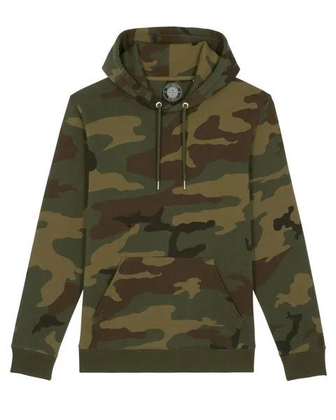 University of Soul University of Soul Unisex Hoodie aus Bio-Baumwolle "Logan AoP", Tarnfarbe, – Produktbild 1 von 2