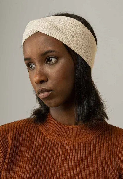MELA Stirnband MEENA | von MELA | Fairtrade & GOTS zertifiziert, Creme, – Produktbild 2 von 4