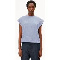 ARMEDANGELS ARMEDANGELS SLUB JERSEY STRIPE Damen T-Shirt aus Bio-Baumwolle, Oatmilk-dynamo blue, – Produktbild 1 von 1