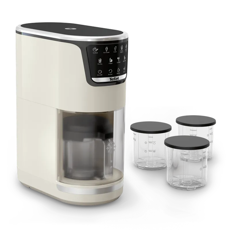 Tefal Tefal Eismaschine "DOLCI" mit 10 Programmen, Weiß, – Produktbild 1 von 7