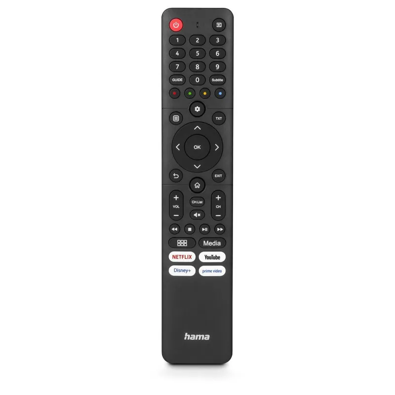Hama Hama Universal-Fernbedienung für Hisense TVs, IR, lernfähig, mit 4 App-Tasten – Produktbild 4 von 4
