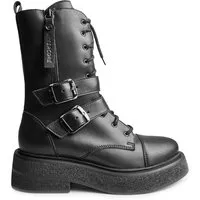 Altercore Altercore Damen vegan Stiefel Riley Rugged, Schwarz, – Produktbild 2 von 3
