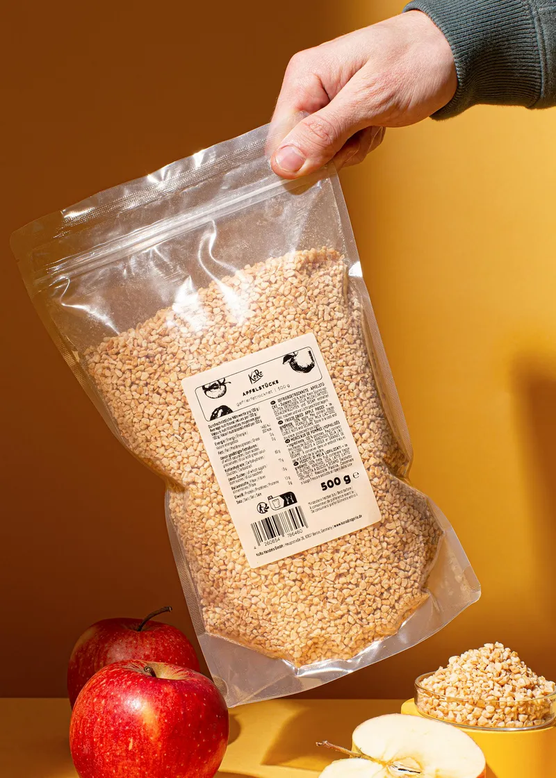 KoRo Gefriergetrocknete Apfelstücke 500 g – Produktbild 5 von 5