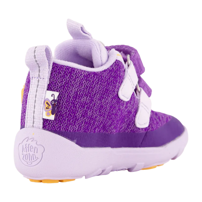 Affenzahn Affenzahn Übergangsschuh Knit Happy Schmetterling für Kinder, lila, Größe 33 EU, Lila, – Produktbild 3 von 4