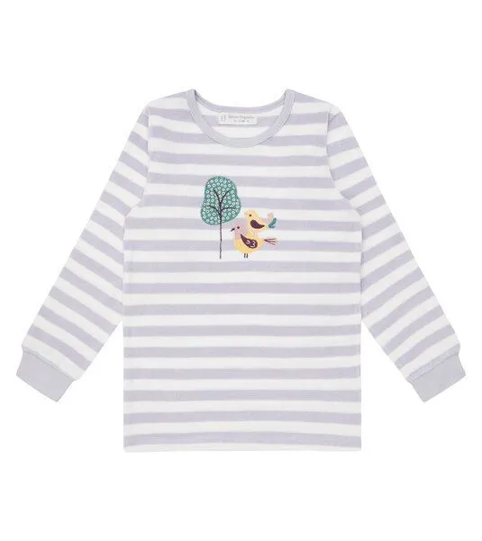 Sense Organics & friends in cooperation with GARY MASH Sense Organics & friends in cooperation with GARY MASH Kinder Frottee Schlafanzug, Vögel, Lila, – Produktbild 4 von 4