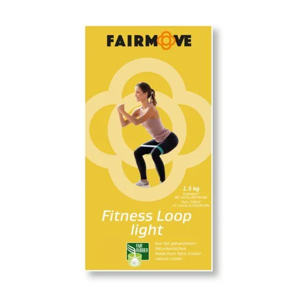 Fair Move Fair Move Fitness Loop 1 Stück in 5 verschienenen Stärken, Gelb, – Produktbild 2 von 4