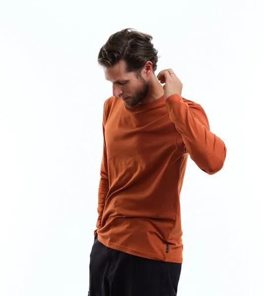 Gary Mash GARY MASH Herren Langarmshirt Scott aus TENCEL Lyocell Mix, Toffee (braun), – Produktbild 2 von 4