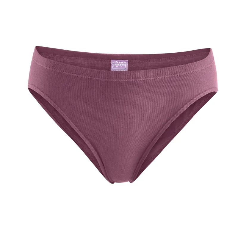 Living Crafts LIVING CRAFTS - Damen Tanga-Slip - Rot (100% Bio-Baumwolle), Nachhaltige Mode, Bio Bekleidung, Rot, – Produktbild 1 von 2