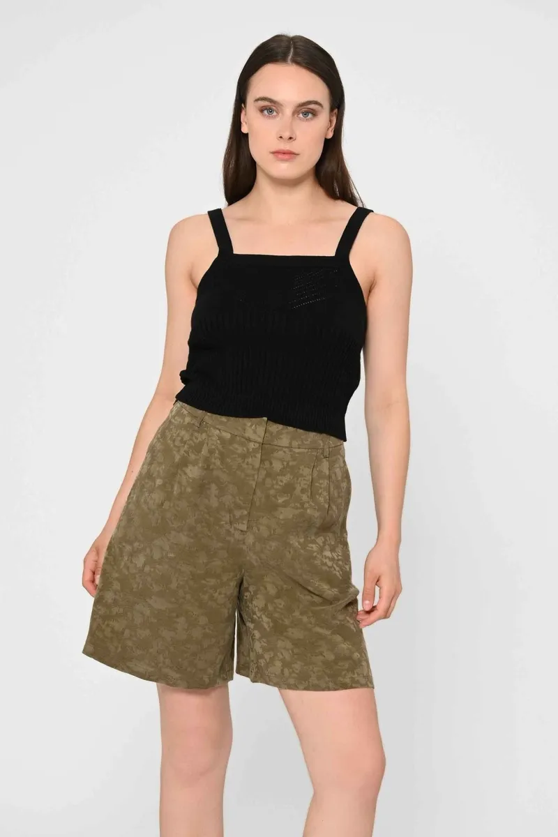 Lovjoi LOVJOI Damen vegan Kurze Hose Cabanaa Olivia Grün, Dunkelgrün, – Produktbild 2 von 2