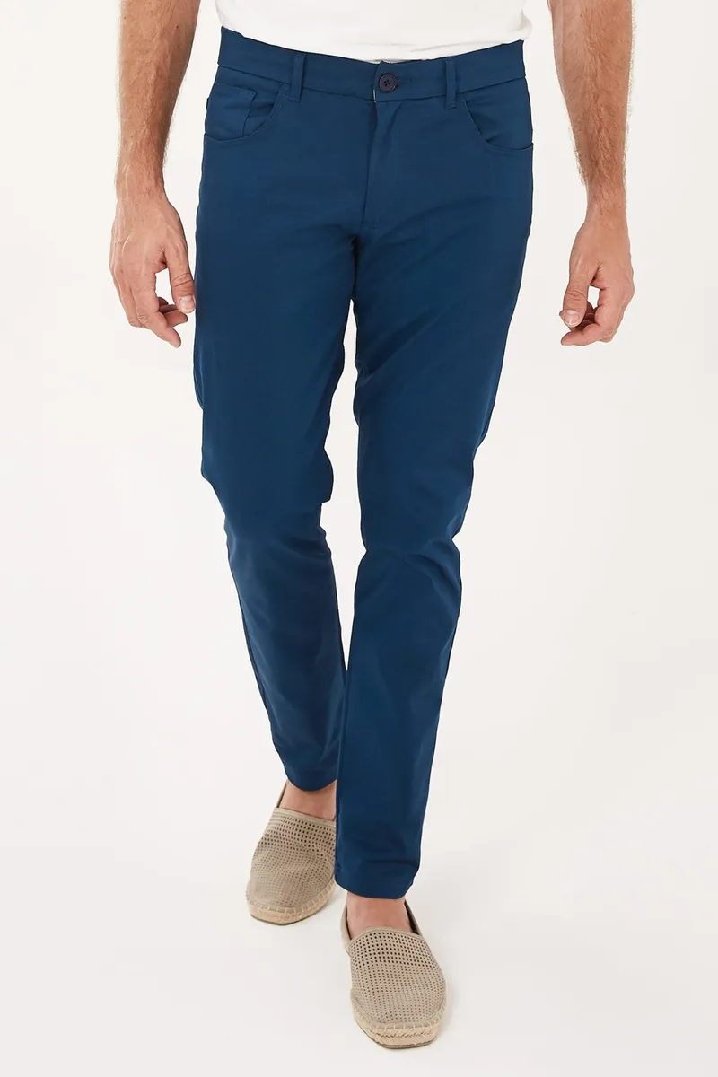ORGANICATION ORGANICATION Herren vegan Slim-Fit-Hose Navy, Extra dunkelblau, – Produktbild 2 von 2