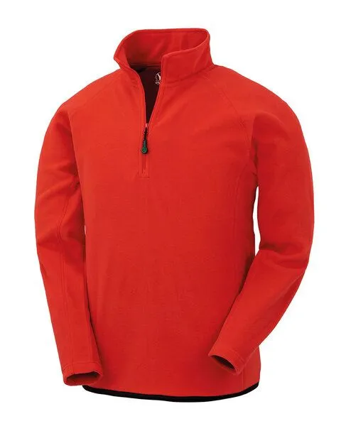YTWOO YTWOO Recycelter Unisex Microfleece-Pullover mit Reißverschlusskragen, Rot, – Produktbild 1 von 2