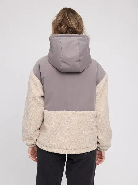 Mazine Mazine Damen Fabric Blocking Jacke, Warm mud / natural, – Produktbild 2 von 4